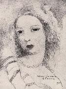 Marie Laurencin Portrait of Femail oil painting on canvas